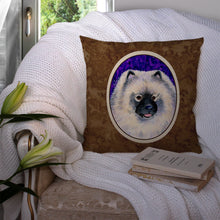 Load image into Gallery viewer, Keeshond Throw Pillow - 14x14 Decorative Pillow – Art for Your Home &amp; Patio