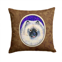 Load image into Gallery viewer, Keeshond Throw Pillow - 14x14 Decorative Pillow – Art for Your Home &amp; Patio