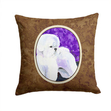 Load image into Gallery viewer, Bichon Frise Throw Pillow - 14x14 Decorative Pillow – Art for Your Home &amp; Patio