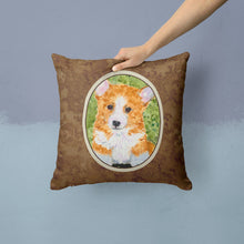 Load image into Gallery viewer, Corgi Throw Pillow - 14x14 Decorative Pillow – Art for Your Home &amp; Patio