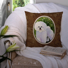 Load image into Gallery viewer, Bichon Frise Throw Pillow - 14x14 Decorative Pillow – Art for Your Home &amp; Patio