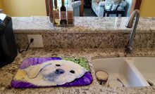 Load image into Gallery viewer, Golden Retriever Dish Drying Mat – Absorbent, Artistic Kitchen Essentials SS8715DDM