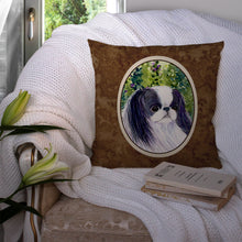 Load image into Gallery viewer, Japanese Chin Throw Pillow - 14x14 Decorative Pillow – Art for Your Home &amp; Patio