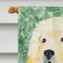 Load image into Gallery viewer, Golden Retriever Flag Canvas House Size