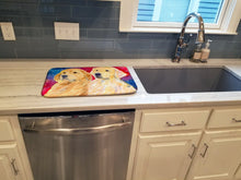 Load image into Gallery viewer, Golden Retriever Dish Drying Mat – Absorbent, Artistic Kitchen Essentials SS8754DDM