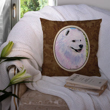 Load image into Gallery viewer, Samoyed Throw Pillow - 14x14 Decorative Pillow – Art for Your Home &amp; Patio
