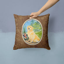 Load image into Gallery viewer, Golden Retriever Throw Pillow - 14x14 Decorative Pillow – Art for Your Home &amp; Patio