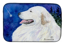 Load image into Gallery viewer, Great Pyrenees Dish Drying Mat – Absorbent, Artistic Kitchen Essentials SS8774DDM