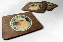 Load image into Gallery viewer, Border Terrier Coasters - Set of 4 Lightweight Foam, Absorbent Drink Coasters