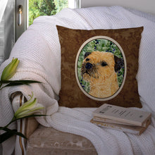 Load image into Gallery viewer, Border Terrier Throw Pillow - 14x14 Decorative Pillow – Art for Your Home &amp; Patio