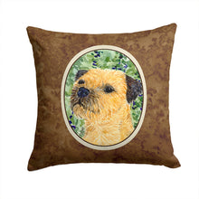 Load image into Gallery viewer, Border Terrier Throw Pillow - 14x14 Decorative Pillow – Art for Your Home &amp; Patio