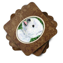 Load image into Gallery viewer, Westie Coasters - Set of 4 Lightweight Foam, Absorbent Drink Coasters