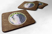 Load image into Gallery viewer, Bearded Collie Coasters - Set of 4 Lightweight Foam, Absorbent Drink Coasters
