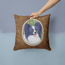 Load image into Gallery viewer, Papillon Throw Pillow - 14x14 Decorative Pillow – Art for Your Home &amp; Patio
