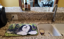 Load image into Gallery viewer, Bearded Collie Dish Drying Mat – Absorbent, Artistic Kitchen Essentials SS8816DDM