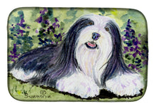 Load image into Gallery viewer, Bearded Collie Dish Drying Mat – Absorbent, Artistic Kitchen Essentials SS8816DDM