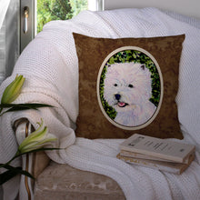 Load image into Gallery viewer, Westie Throw Pillow - 14x14 Decorative Pillow – Art for Your Home &amp; Patio