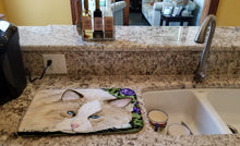 Load image into Gallery viewer, Cat Dish Drying Mat – Absorbent, Artistic Kitchen Essentials SS8825DDM