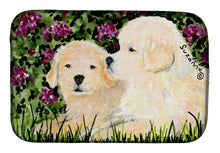 Load image into Gallery viewer, Golden Retriever Dish Drying Mat – Absorbent, Artistic Kitchen Essentials SS8826DDM