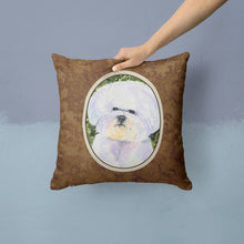 Load image into Gallery viewer, Bichon Frise Throw Pillow - 14x14 Decorative Pillow – Art for Your Home &amp; Patio