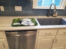 Load image into Gallery viewer, Old English Sheepdog Dish Drying Mat – Absorbent, Artistic Kitchen Essentials SS8840DDM