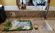 Load image into Gallery viewer, Australian Shepherd Dish Drying Mat – Absorbent, Artistic Kitchen Essentials SS8846DDM