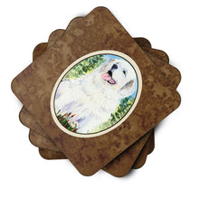 Load image into Gallery viewer, Great Pyrenees Coasters - Set of 4 Lightweight Foam, Absorbent Drink Coasters