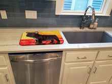Load image into Gallery viewer, French Bulldog Dish Drying Mat – Absorbent, Artistic Kitchen Essentials SS8869DDM