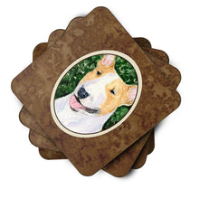 Load image into Gallery viewer, Bull Terrier Coasters - Set of 4 Lightweight Foam, Absorbent Drink Coasters