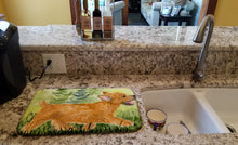 Load image into Gallery viewer, Norwich Terrier Dish Drying Mat – Absorbent, Artistic Kitchen Essentials SS8884DDM
