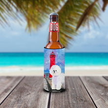 Load image into Gallery viewer, Lighthouse with Bichon Frise Slim Can Hugger – Fun &amp; Functional Drink Coolers SS8891MUK