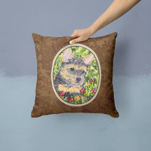 Load image into Gallery viewer, Norwich Terrier Throw Pillow - 14x14 Decorative Pillow – Art for Your Home &amp; Patio