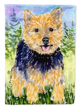 Load image into Gallery viewer, Norwich Terrier Flag Canvas House Size