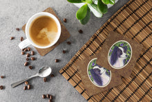Load image into Gallery viewer, Papillon Coasters - Set of 4 Lightweight Foam, Absorbent Drink Coasters