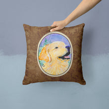 Load image into Gallery viewer, Golden Retriever Throw Pillow - 14x14 Decorative Pillow – Art for Your Home &amp; Patio