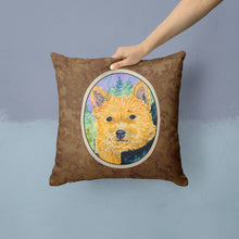 Load image into Gallery viewer, Norwich Terrier Throw Pillow - 14x14 Decorative Pillow – Art for Your Home &amp; Patio