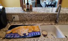 Load image into Gallery viewer, Golden Retriever Dish Drying Mat – Absorbent, Artistic Kitchen Essentials SS8909DDM