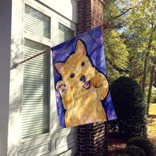 Load image into Gallery viewer, Norwich Terrier Flag Canvas House Size