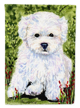 Load image into Gallery viewer, Bichon Frise Flag Canvas House Size