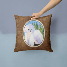 Load image into Gallery viewer, Bichon Frise Throw Pillow - 14x14 Decorative Pillow – Art for Your Home &amp; Patio