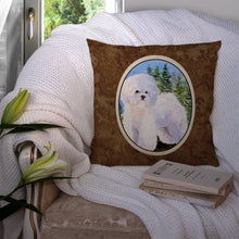 Load image into Gallery viewer, Bichon Frise Throw Pillow - 14x14 Decorative Pillow – Art for Your Home &amp; Patio