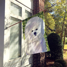 Load image into Gallery viewer, Bichon Frise Flag Canvas House Size