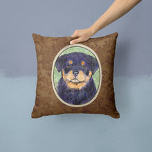 Load image into Gallery viewer, Rottweiler Throw Pillow - 14x14 Decorative Pillow – Art for Your Home &amp; Patio