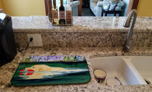 Load image into Gallery viewer, Golden Retriever Dish Drying Mat – Absorbent, Artistic Kitchen Essentials SS8935DDM