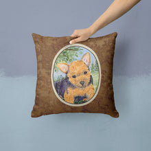 Load image into Gallery viewer, Norwich Terrier Throw Pillow - 14x14 Decorative Pillow – Art for Your Home &amp; Patio