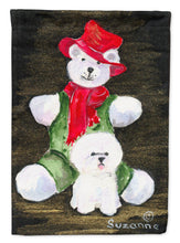 Load image into Gallery viewer, Bichon Frise Flag Canvas House Size