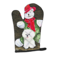 Load image into Gallery viewer, Bichon Frise with Teddy Bear Oven Mitt SS8948OVMT