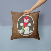 Load image into Gallery viewer, Bichon Frise Throw Pillow - 14x14 Decorative Pillow – Art for Your Home &amp; Patio
