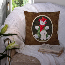 Load image into Gallery viewer, Bichon Frise Throw Pillow - 14x14 Decorative Pillow – Art for Your Home &amp; Patio