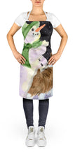 Load image into Gallery viewer, Snowman with English Springer Spaniel Apron – Artist-Designed Kitchen, BBQ &amp; Craft Apron
